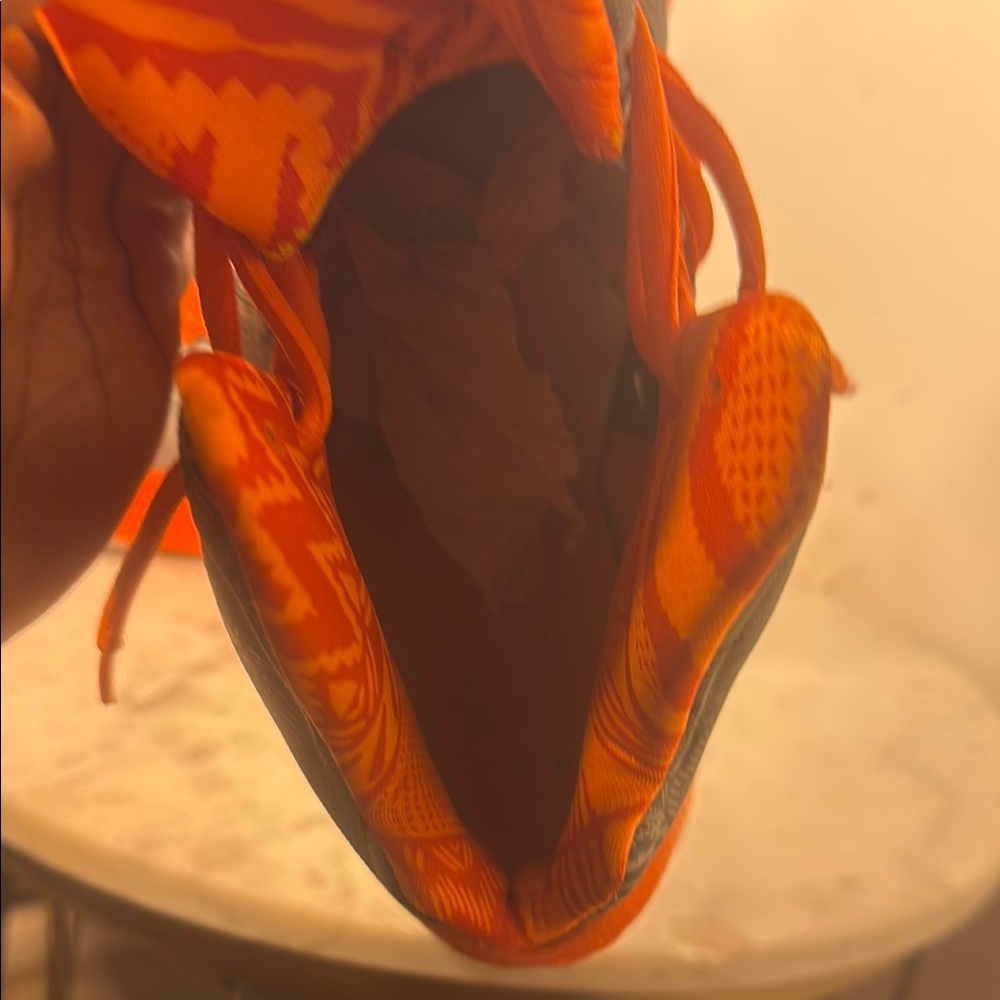 Nike Orange and Gray Athletic Shoes with High-Top Design - Picture 4 of 6